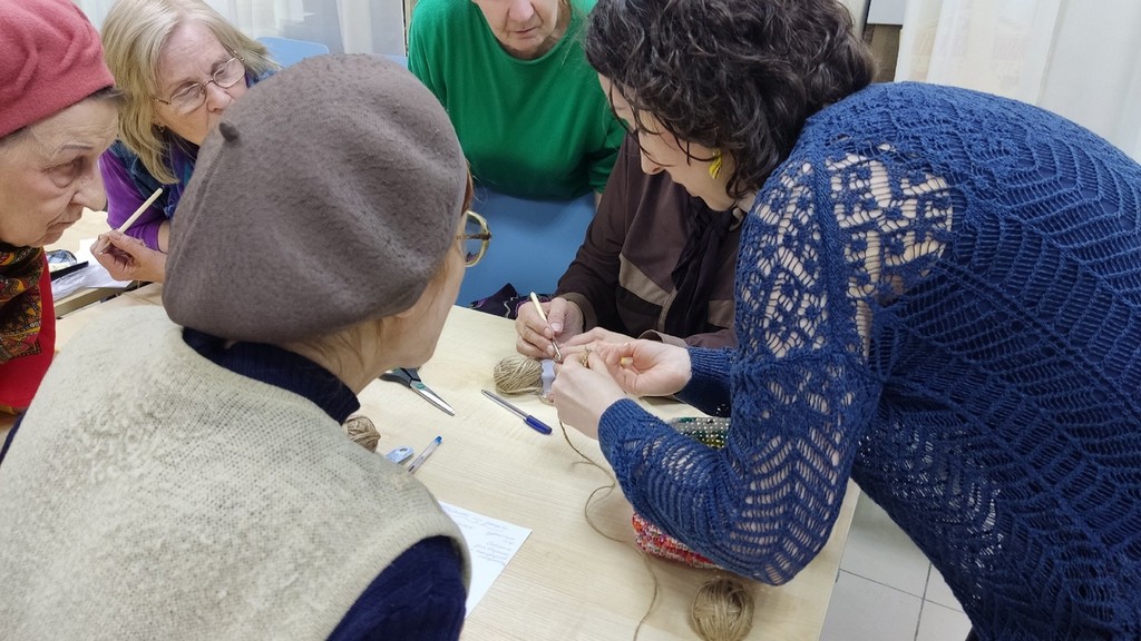 Мастер-класс «Вяжем мочалку из джута»